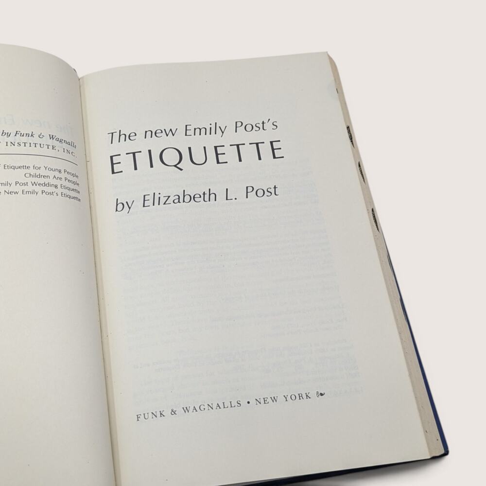 The New Emily Posts Etiquette Elizabeth L Post 1975 Vintage Hardcover Book - Picture 8 of 10
